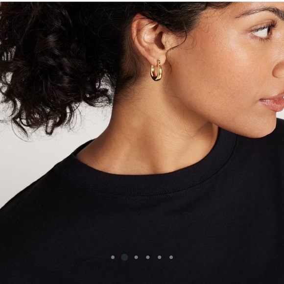 ALLBIRDS Women's Classic Fit Cotton Long Sleeve Tee - Natural Black - Picture 3 of 5